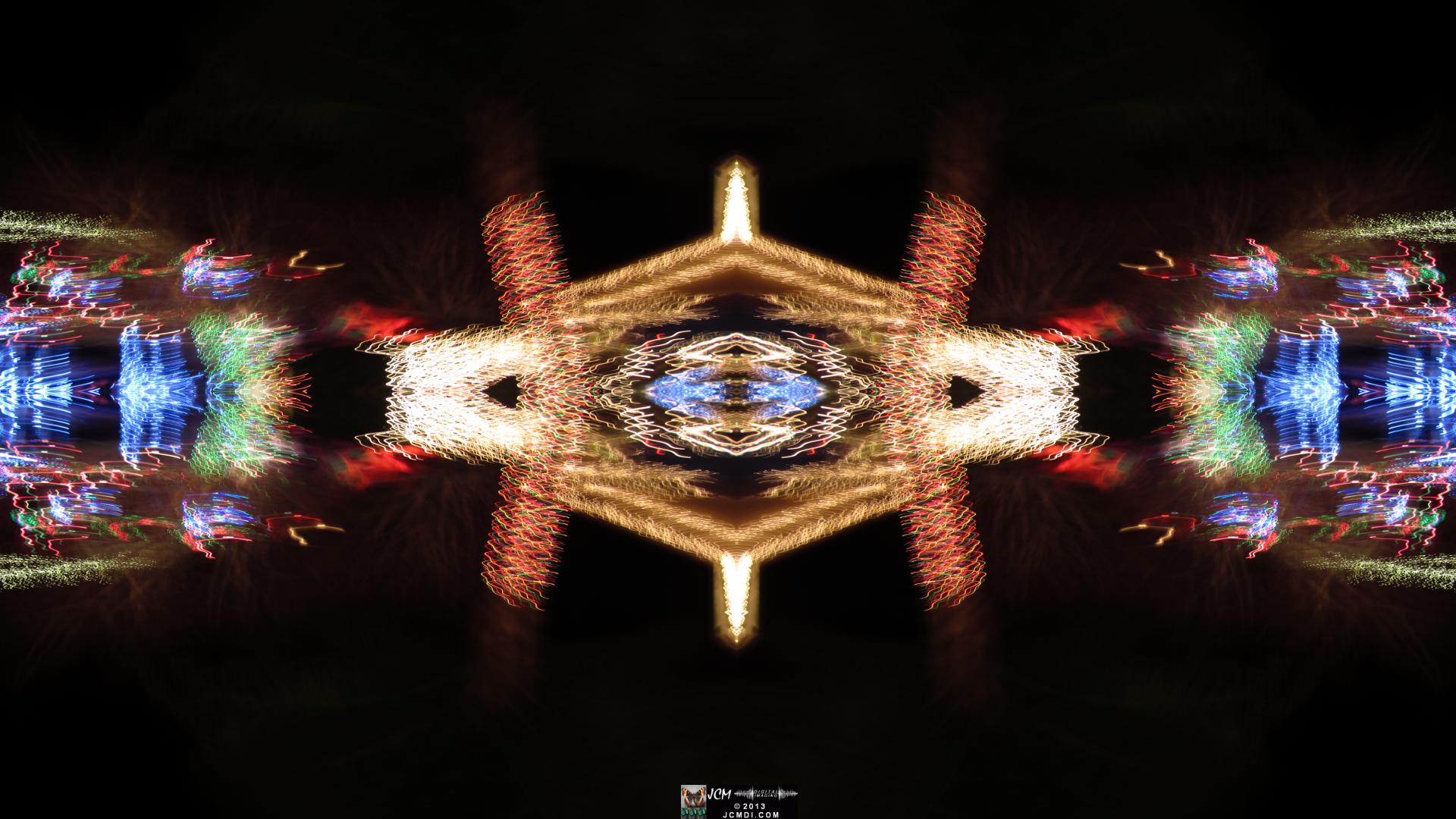 Wakefield Holiday Lightshow 2013 Quadroscopic long exposure artwork